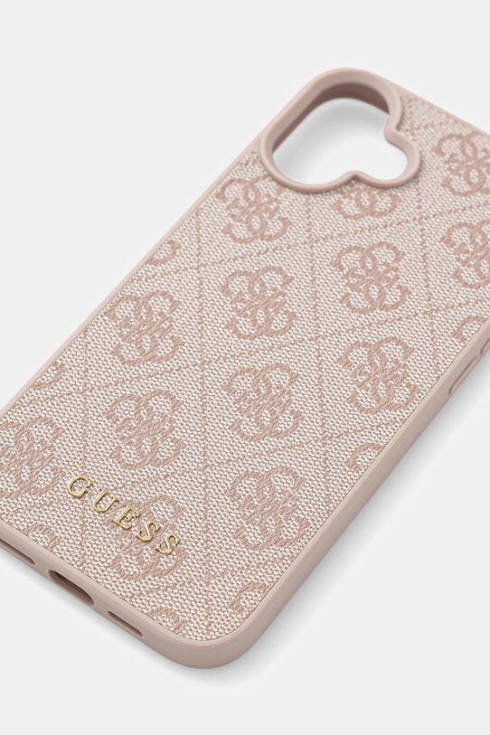 Guess etui na telefon iPhone 16 Plus 6.7" GUHCP16MG4GFPI różowy AA00