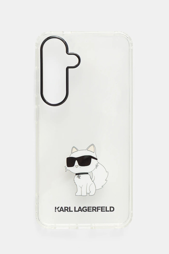 Puzdro na mobil Karl Lagerfeld Samsung S24 Ultra na mobil priesvitná KLHCS24SHNCHTCT