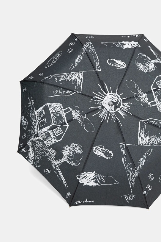 Akcesoria Moschino parasol 8979.openclose czarny