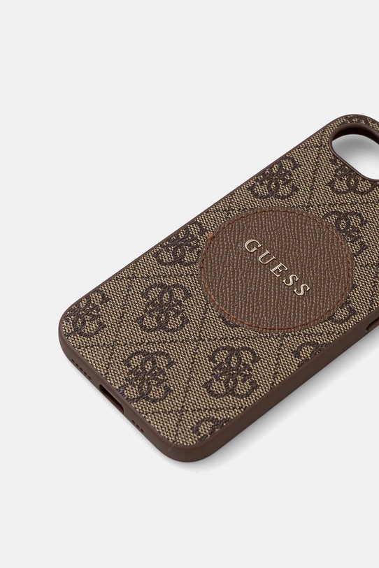 Guess etui na telefon iPhone 16e GUHMPSE4P4PGRSGW brązowy AA00