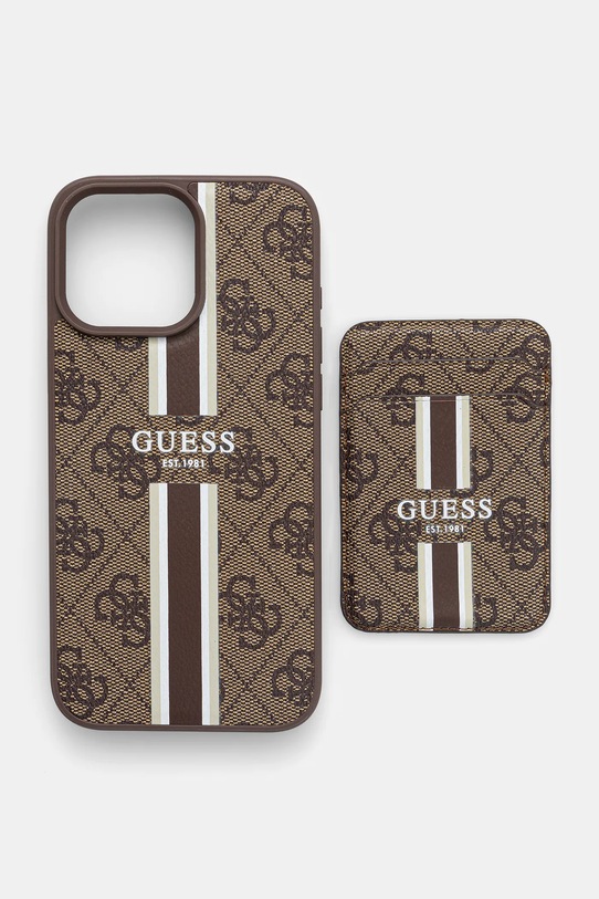 Чохол на телефон Guess iPhone 16 Pro Max чохол для карт коричневий GUBPHCP16XP4RPSW