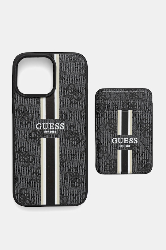 Obal na telefon Guess iPhone 16 Pro Max na mobil černá GUBPHCP16XP4RPSK