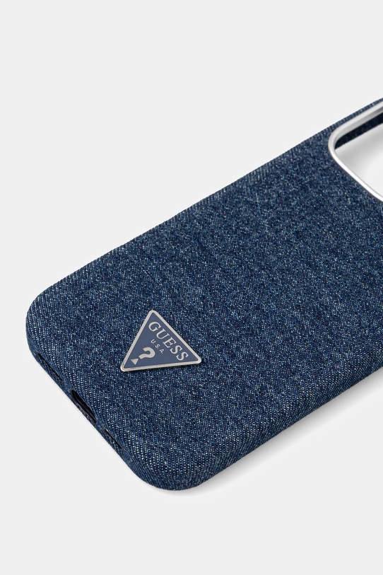 Guess etui na telefon iPhone 16 Pro Max GUHMP16XRJFWTLB niebieski AA00