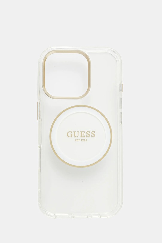 Guess etui na telefon iPhone 16 Pro na telefon biały GUHMP16LHTDRCEDH