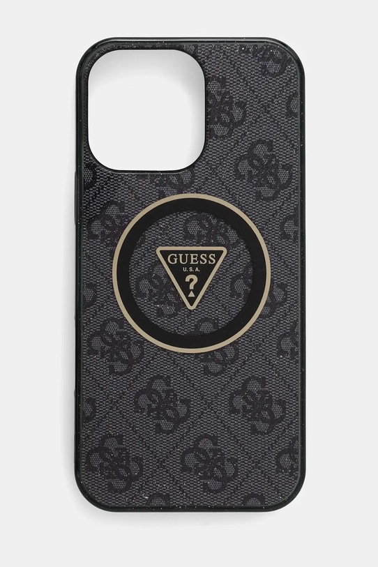 Guess etui na telefon iPhone 16 Pro Max na telefon czarny GUHMP16XHG4PRTGK
