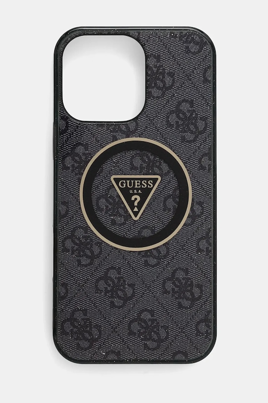 Obal na telefon Guess iPhone 16 Pro Max na mobil černá GUHMP16XHG4PRTGK