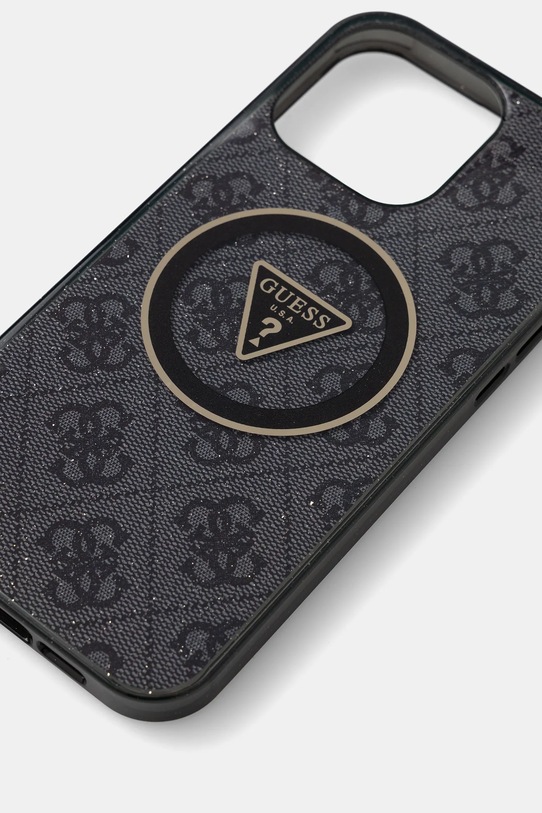 Guess etui na telefon iPhone 16 Pro Max GUHMP16XHG4PRTGK czarny AA00