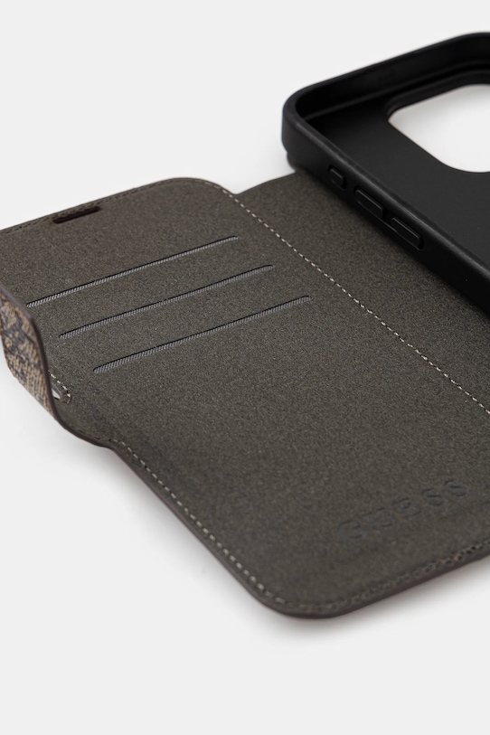 Аксесоари Кейс за телефон Guess iPhone 15 Pro 6.1" GUBKP15L4GMGBR кафяв