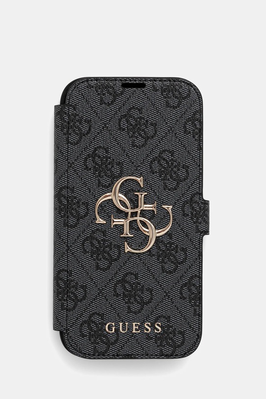 Чохол на телефон Guess iPhone 16 Pro 6.3" аплікація чорний GUBKP16L4GMGGR