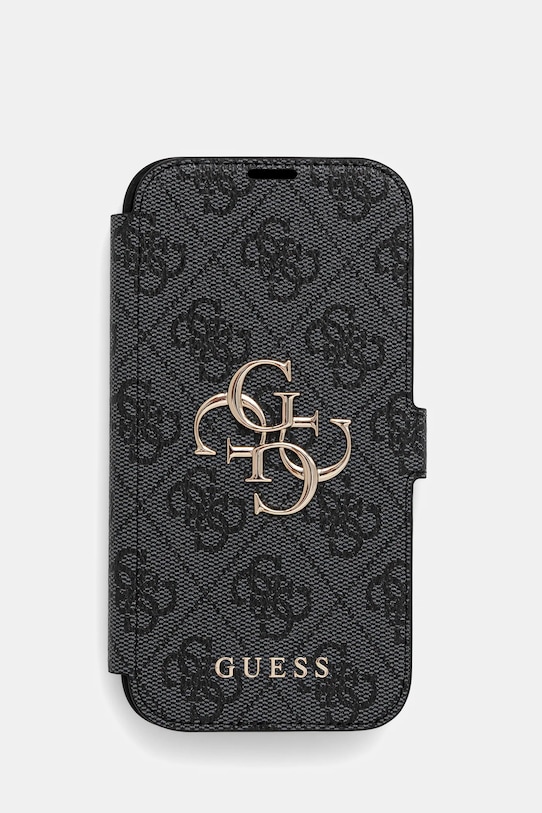 Obal na telefon Guess iPhone 16 Pro 6.3" nášivka černá GUBKP16L4GMGGR