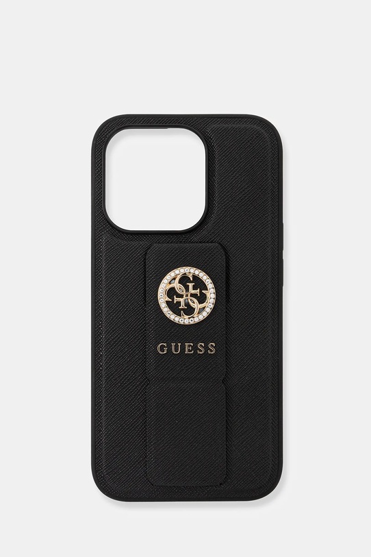 Guess etui na telefon iPhone 15 Pro 6.1" na telefon czarny GUHCP15LPGSSADK