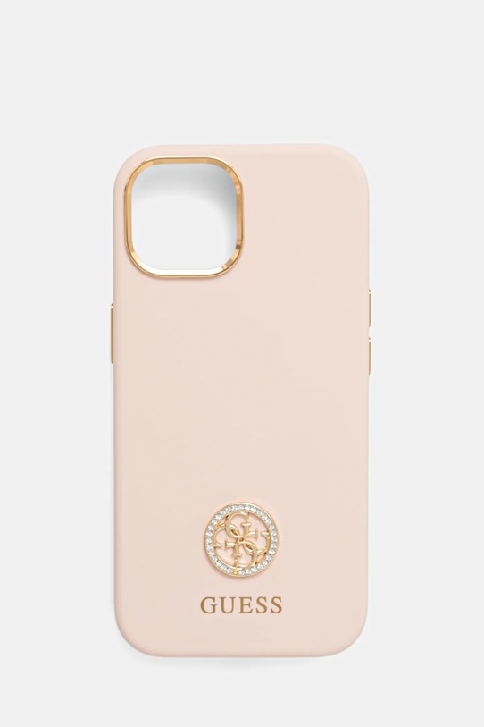Guess husă pentru telefon iPhone 15 / 14 / 13 6.1" pentru telefon roz GUHCP15SM4DGPP