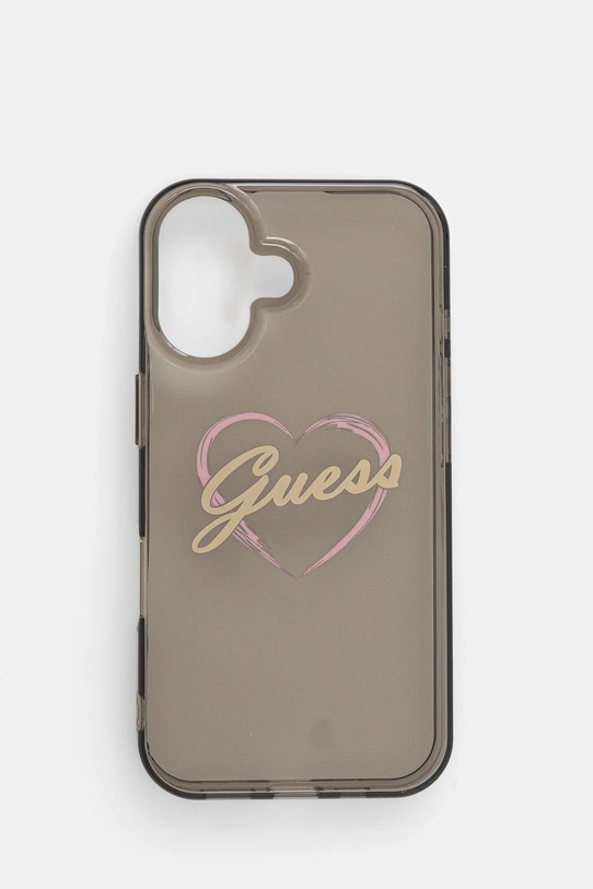 Чохол на телефон Guess iPhone 16 6.1" для телефону чорний GUHCP16SHCHGSPK