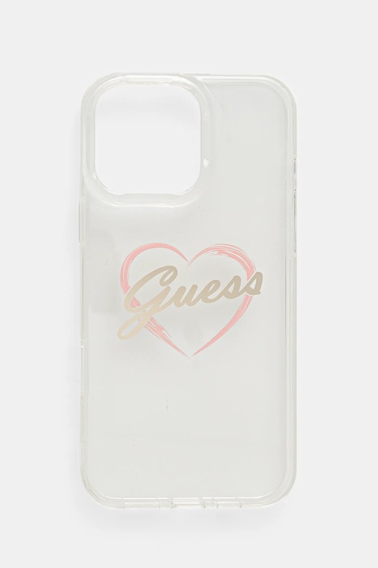 Guess etui na telefon iPhone 16 Pro Max 6.9" na telefon transparentny GUHCP16XHCHGSPT