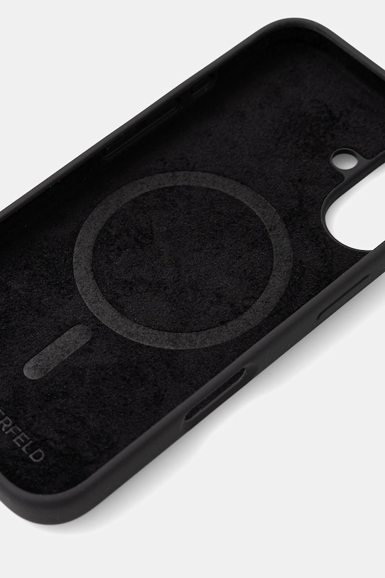 Obal na telefon Karl Lagerfeld iPhone 16 6.1" KLHMP16SSKCHTCK černá AA00
