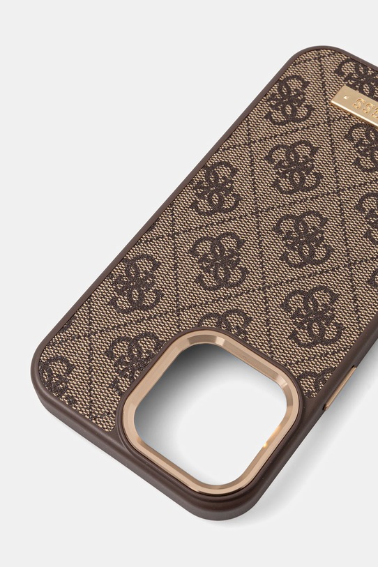 Guess etui na telefon iPhone 16 GUHMP16XU4GPRW brązowy AA00