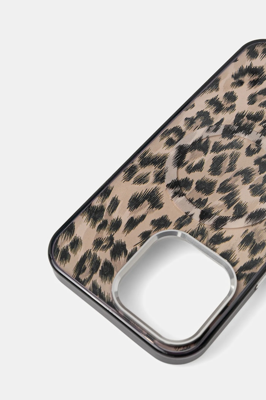 Karl Lagerfeld husă pentru telefon iPhone 16 Pro Max KLHMP16XHDLEOICW maro AA00