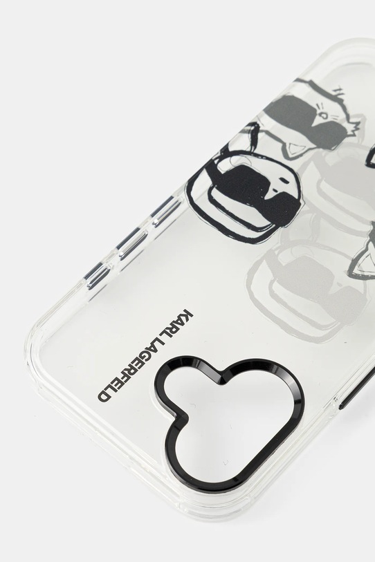 Karl Lagerfeld etui na telefon iPhone 16 KLHCP16SHMCHKCT transparentny AA00