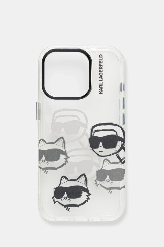 Karl Lagerfeld etui na telefon iPhone 16 Pro na telefon transparentny KLHCP16LHMCHKCT