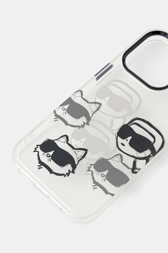 Karl Lagerfeld etui na telefon iPhone 16 Pro KLHCP16LHMCHKCT transparentny AA00