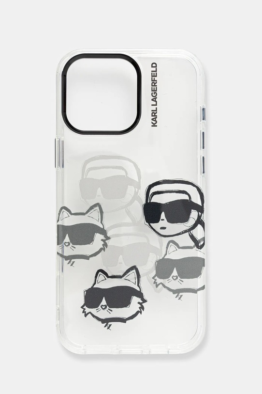 Karl Lagerfeld etui na telefon iPhone 16 Pro Max na telefon transparentny KLHCP16XHMCHKCT