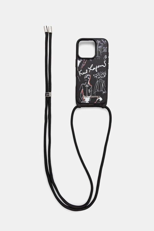 Karl Lagerfeld etui na telefon iPhone 16 Pro na telefon czarny KLHCP16LPGGRMPCK