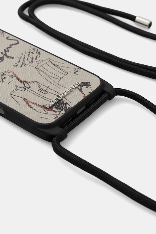 Obal na telefon Karl Lagerfeld iPhone 16 Pro Max KLHCP16XPGGRMPCG šedá AA00