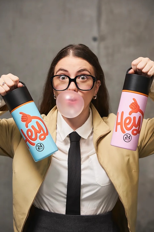 Akcesoria 24bottles butelka termiczna Spin 730ml Blue Spin.730.Hey różowy