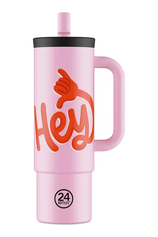 24bottles kubek termiczny Straw 800ml Blue różowy Straw.800.Hey