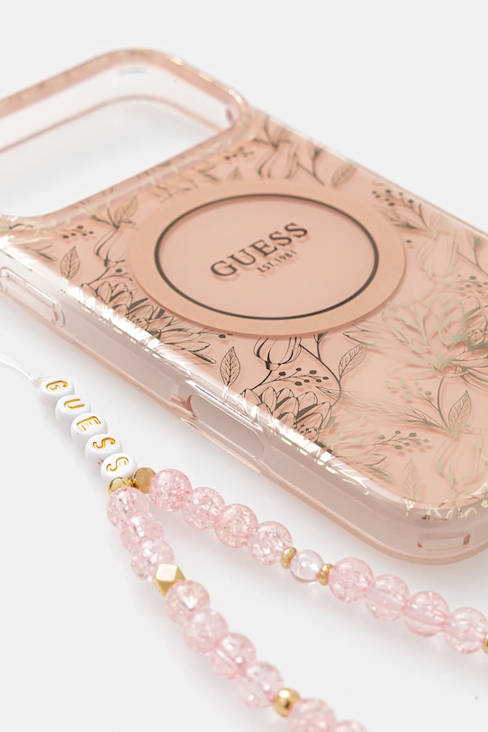 Guess etui na telefon iPhone 17 Pro Max GUHMP17XHCPOFPP różowy AA00