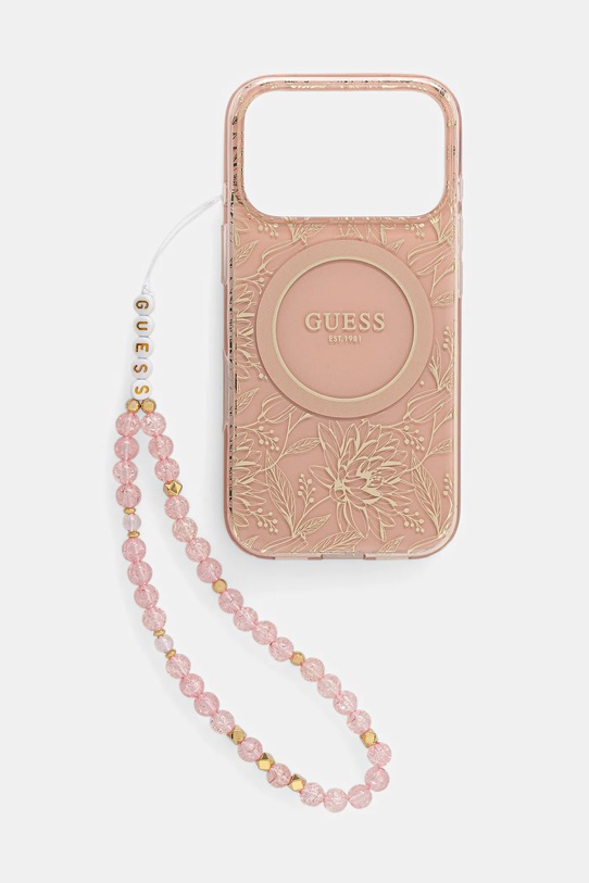 Guess etui na telefon iPhone 17 Pro na telefon różowy GUHMP17LHCPOFPP
