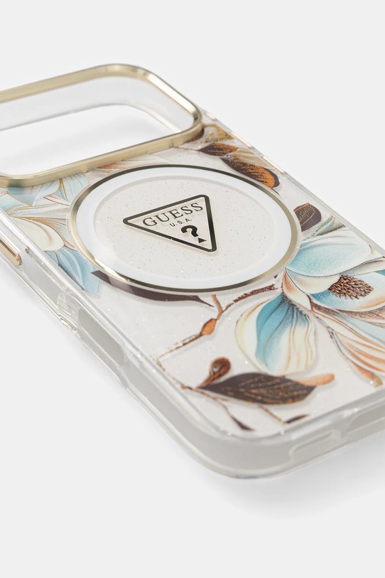 Guess etui na telefon iPhone 17 Pro GUHMP17LHFLPEDH biały AA00