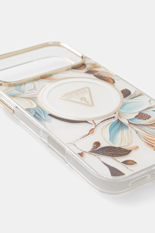 Guess etui na telefon iPhone 17 Pro Max GUHMP17XHFLPEDH biały AA00