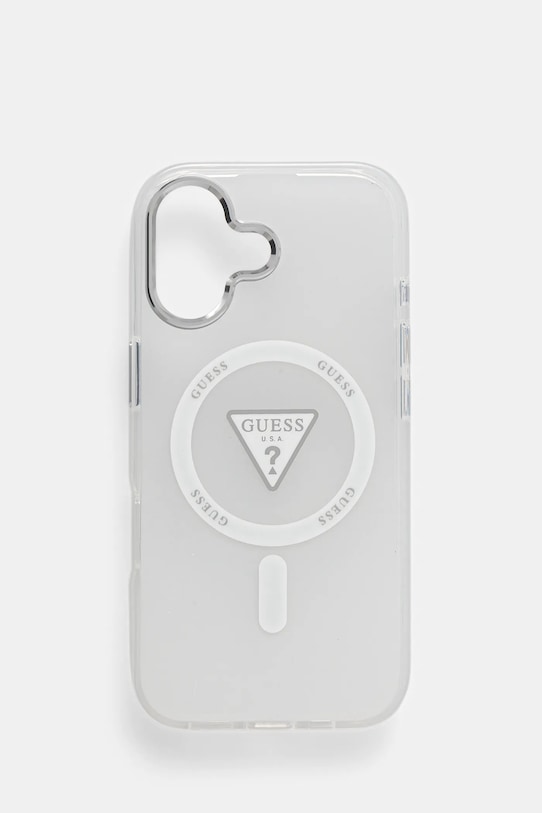 Guess etui na telefon iPhone 17 na telefon transparentny GUHMP17SHGTMLCGT