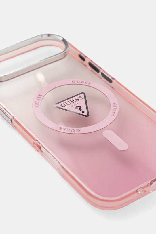 Guess etui na telefon iPhone 17 Air GUHMP17MHGTMLCGP różowy AA00