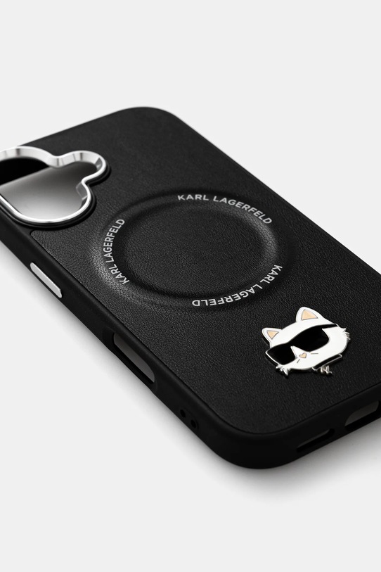 Karl Lagerfeld husă pentru telefon iPhone 17 KLHMP17SPSMLRCHK negru AA00