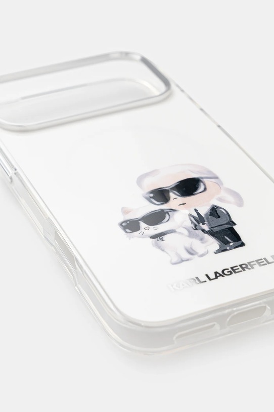 Karl Lagerfeld husă pentru telefon iPhone 17 Pro Max KLHMP17XHMKCAQOH alb AA00