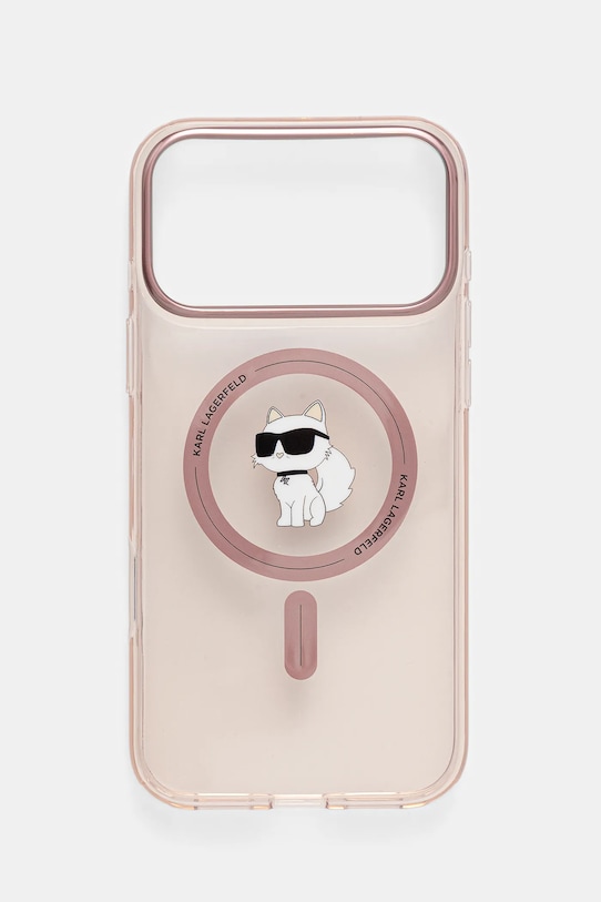 Karl Lagerfeld etui na telefon iPhone 17 Pro Max na telefon różowy KLHMP17XHFCCNOP