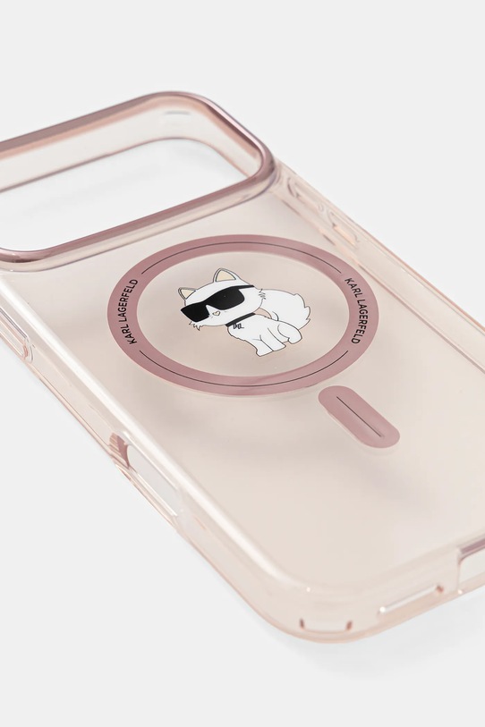 Karl Lagerfeld etui na telefon iPhone 17 Pro Max KLHMP17XHFCCNOP różowy AA00