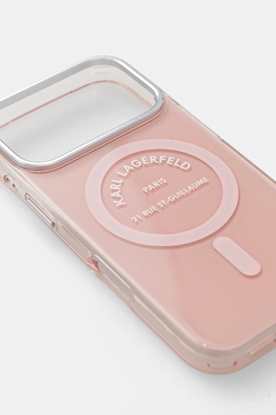 Karl Lagerfeld etui na telefon iPhone 17 Pro KLHMP17LHKRSGPP różowy AA00
