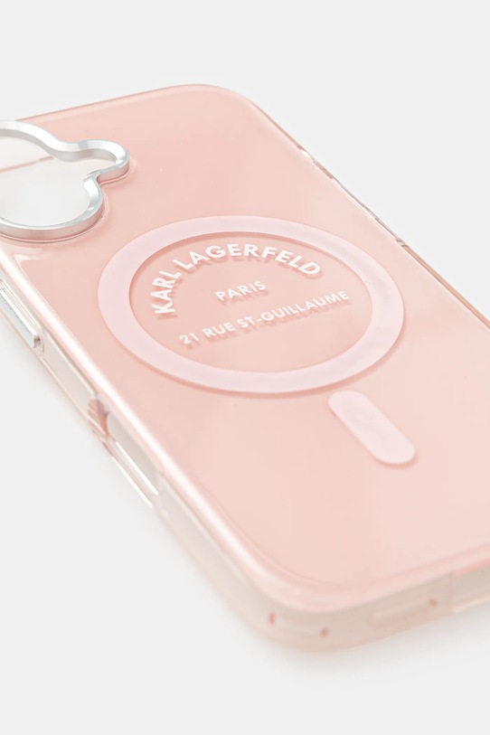 Karl Lagerfeld etui na telefon iPhone 17 KLHMP17SHKRSGPP różowy AA00