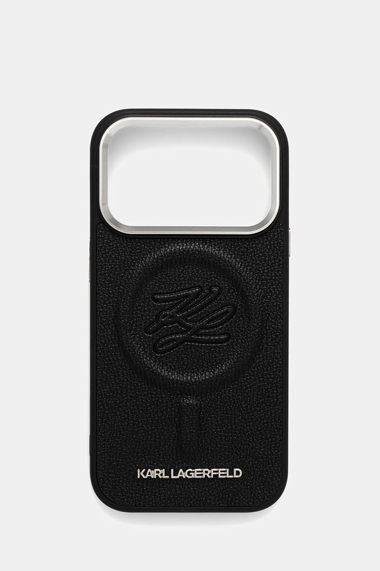 Karl Lagerfeld etui na telefon iPhone 17 Pro na telefon czarny KLHMP17LPGFKLRDK