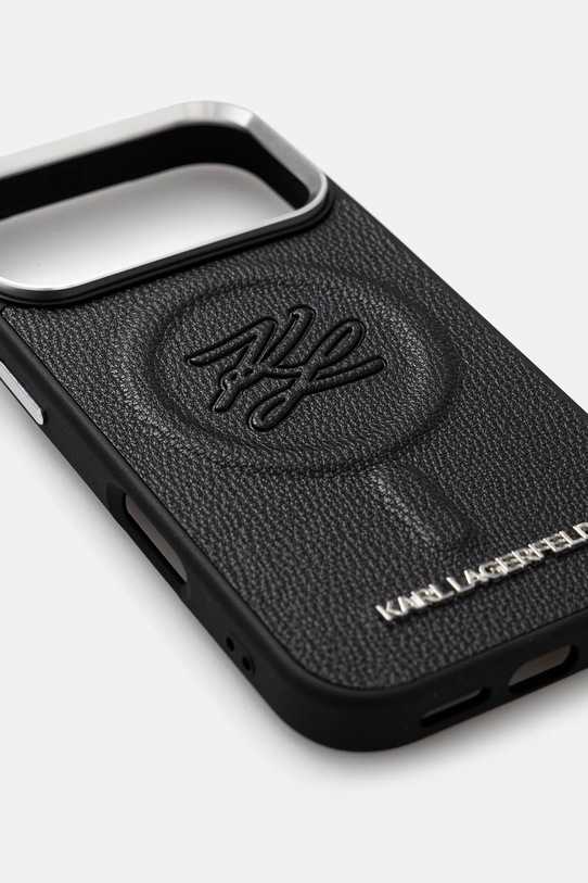 Karl Lagerfeld etui na telefon iPhone 17 Pro KLHMP17LPGFKLRDK czarny AA00