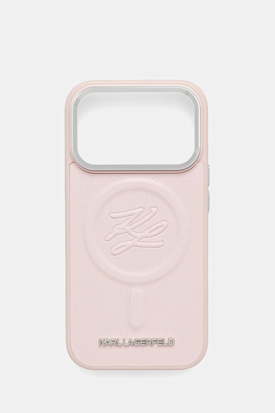 Karl Lagerfeld etui na telefon iPhone 17 Pro na telefon różowy KLHMP17LPGFKLRDP