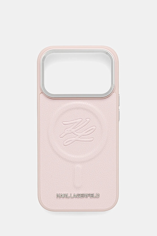 Karl Lagerfeld husă pentru telefon iPhone 17 Pro pentru telefon roz KLHMP17LPGFKLRDP