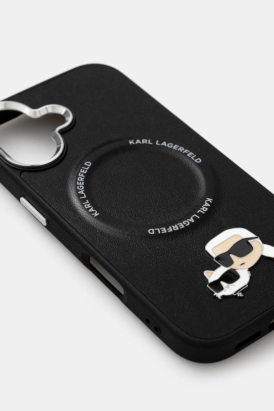 Karl Lagerfeld husă pentru telefon iPhone 17 KLHMP17SPSMLRKCK negru AA00