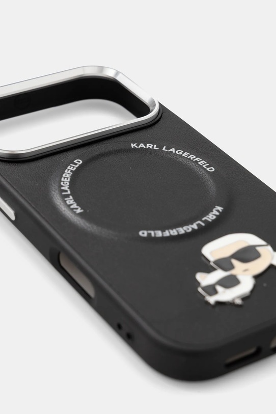 Karl Lagerfeld etui na telefon iPhone 17 Pro KLHMP17LPSMLRKCK czarny AA00