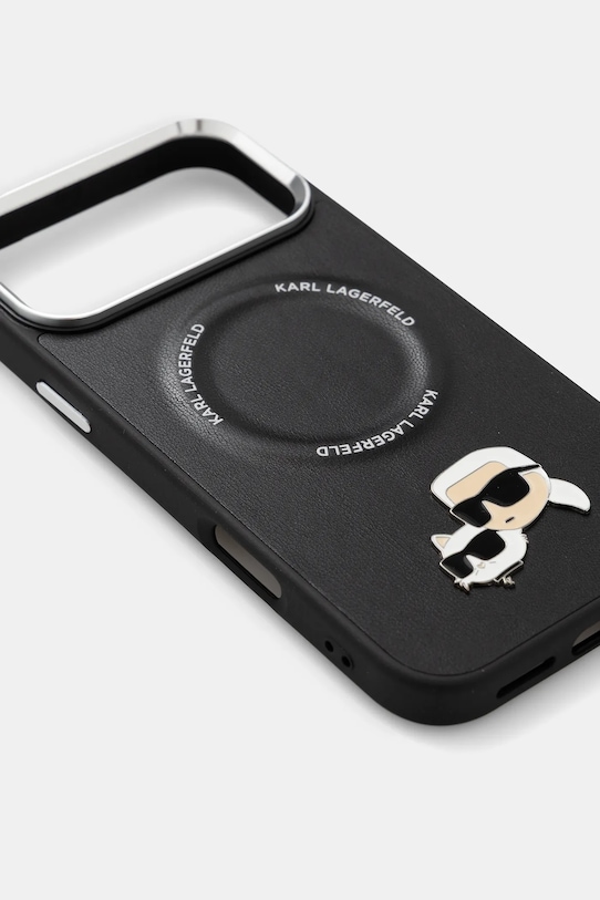Karl Lagerfeld husă pentru telefon iPhone 17 Pro Max KLHMP17XPSMLRKCK negru AA00