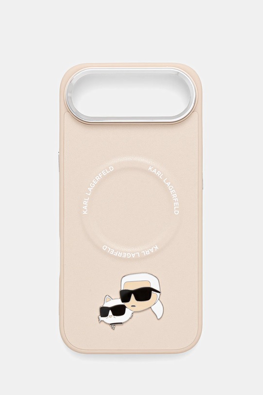 Karl Lagerfeld husă pentru telefon iPhone 17 Air print bej KLHMP17MPSMLRKCE