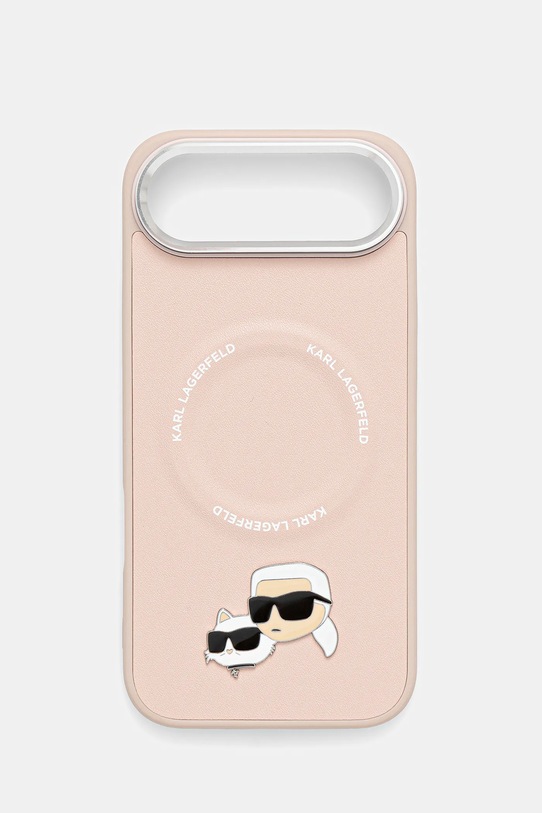 Karl Lagerfeld husă pentru telefon iPhone 17 Air pentru telefon roz KLHMP17MPSMLRKCP